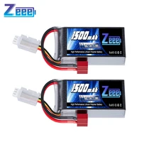2pcs Zeee 2S 1500mAh Lipo Battery 7.4V 60C with Deans Plug for FPV Drone Boat RC Car Racing Hobby Specialized Lipo Model Parts 1