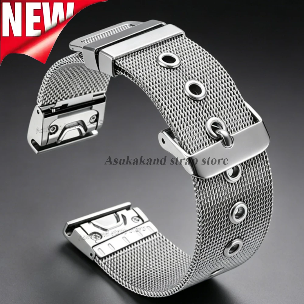 Premium Quick Release Stainless Steel Watch Strap - Metal Bracelet in Multiple Sizes