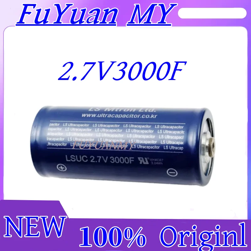 1PCS/lot NEW2.7V3000F LSUC002R7C3000FEA Super Farad Capacitor original 2.7V 3000F Machine Car Audio Car Starting Power Supply