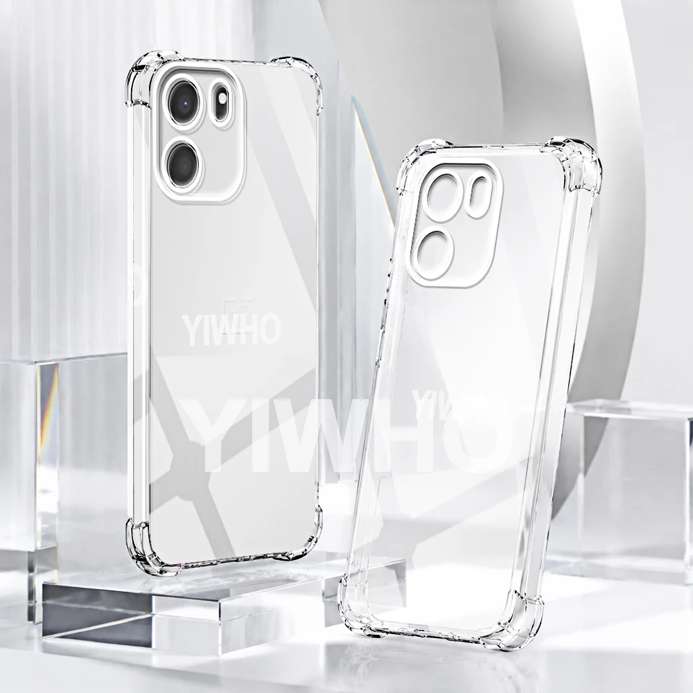 Transparent Shockproof Soft TPU Phone Case - Clear Back Cover (Multi-Pack Options)