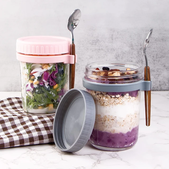 Meal Prep Container Overnight Oatmeal Containers Yogurt