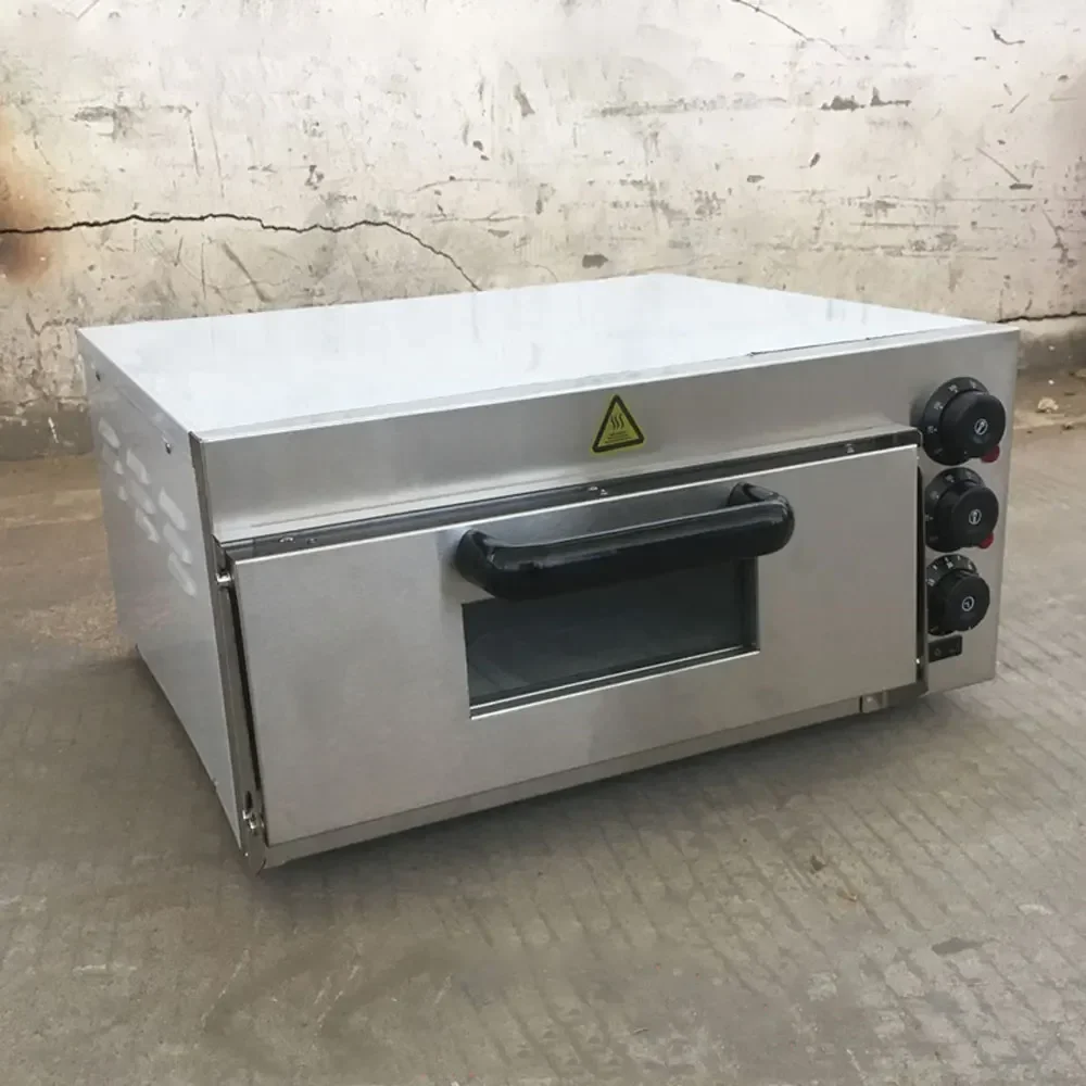Small single layer pizza oven, commercial electric oven, one and two layer electric oven, stainless steel timing slate oven. 2