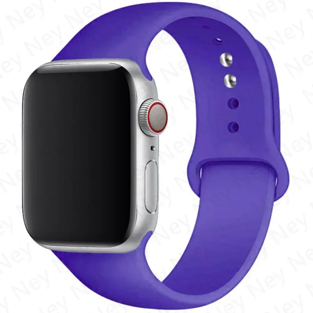 Sport Silicone Band for Apple Watch - Soft Rubber Bracelet Strap