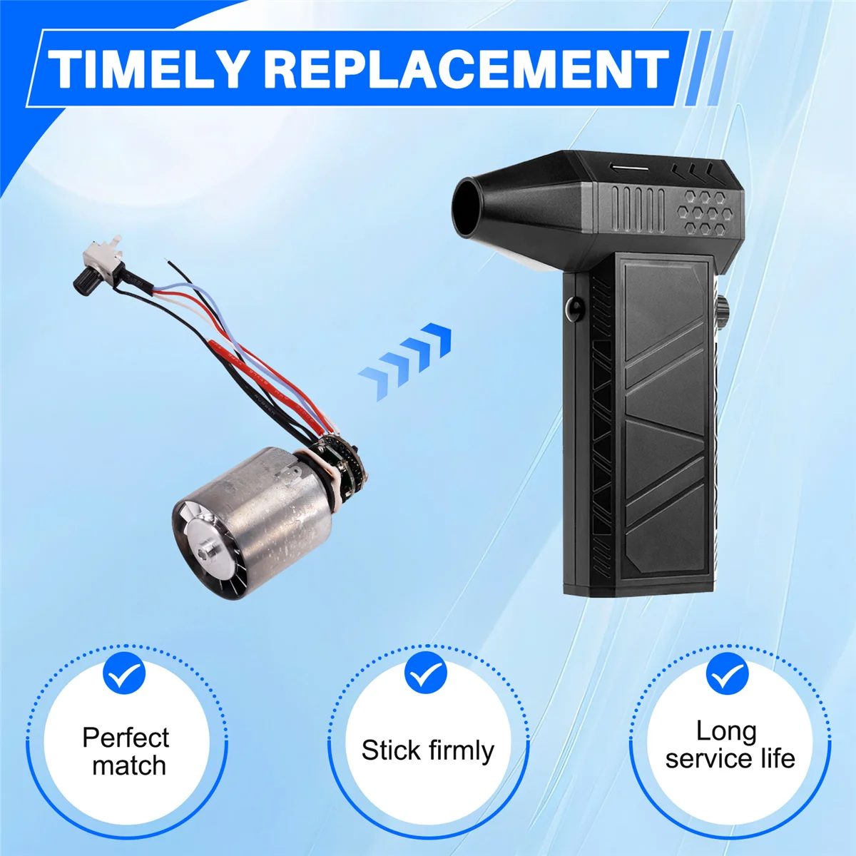 130000 RPM Brushless Motor Turbo Jet Fan Motor with Drive Board for Brushless Blower Violent Fan Brushless Motor 4