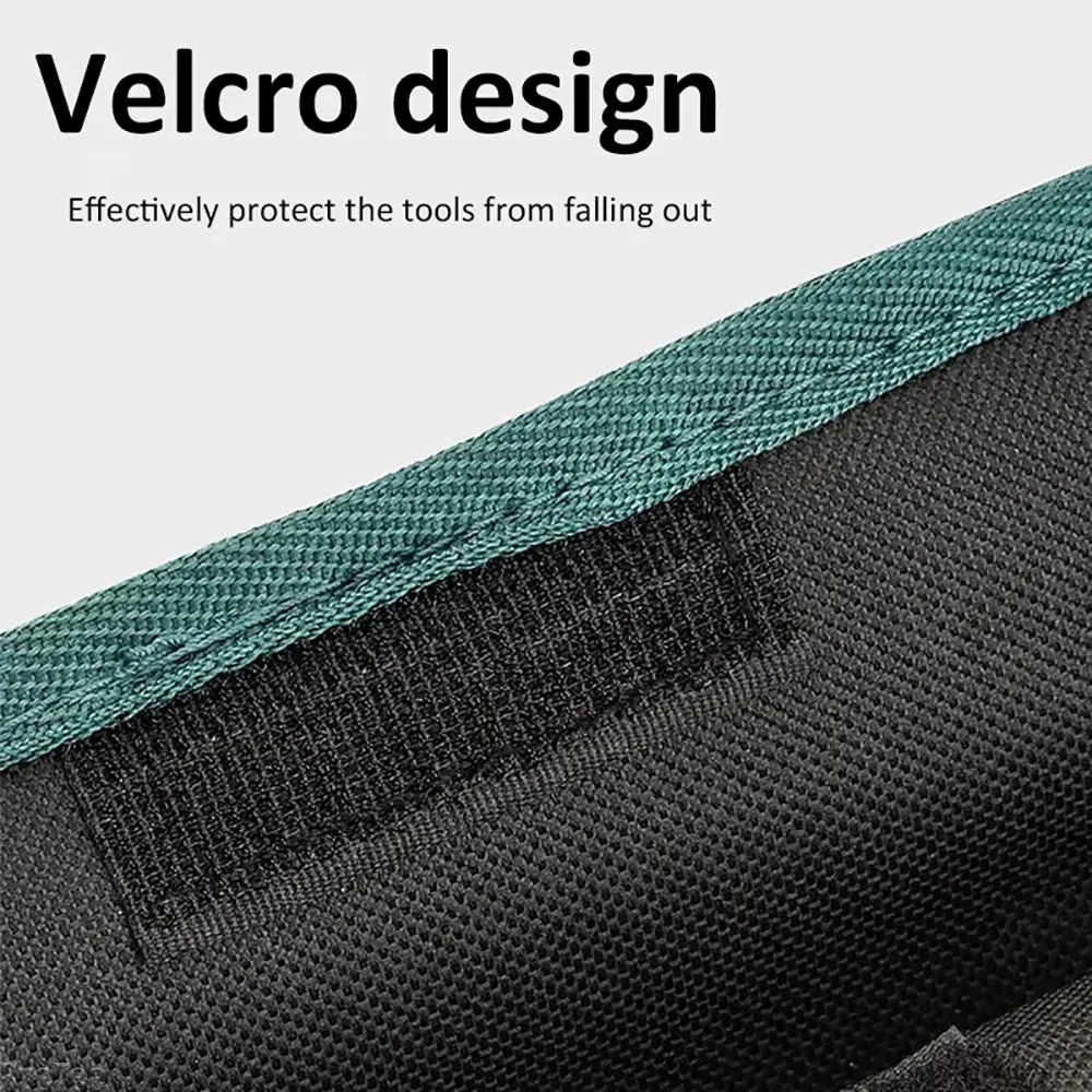 전문가용 롤업 공구 가방 - 드릴 비트 및 스크루드라이버용 다중 포켓 캔버스 정리함 휴대용 전기 기술자 툴킷