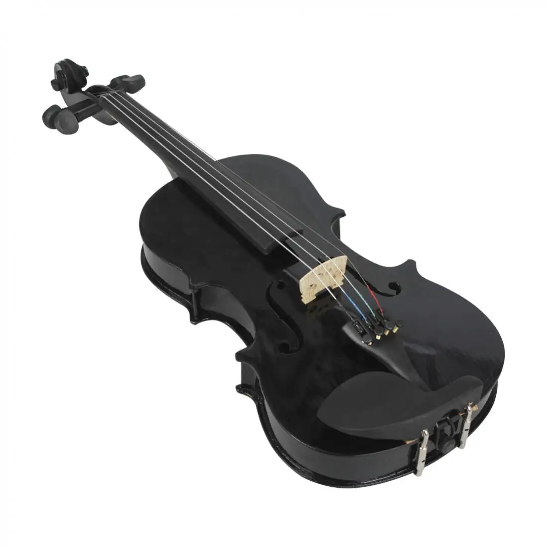 1/8 Small Violin With Case & Bow & Cleaning Cloth Acoustic Fiddle Stringed Instruments For Beginners