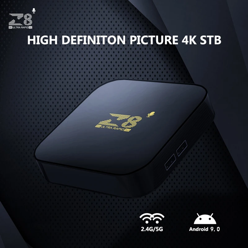 Z8 Android 9.0 TV BOX Amlogic S905L Dual Wifi 4G 5G Quad Core