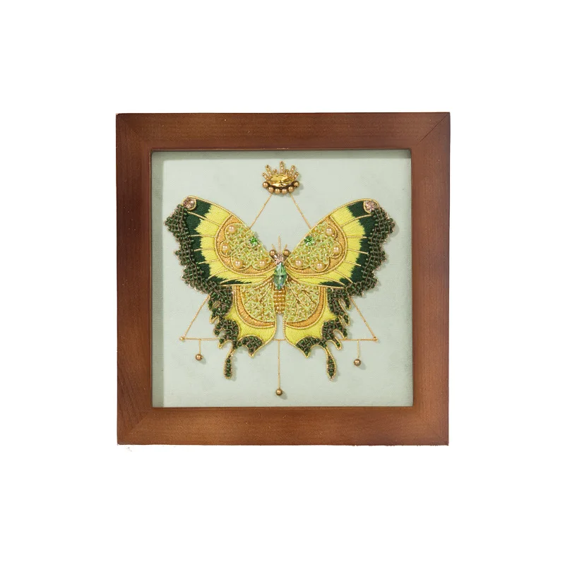 Handmade French Embroidery Butterfly Photo Frame