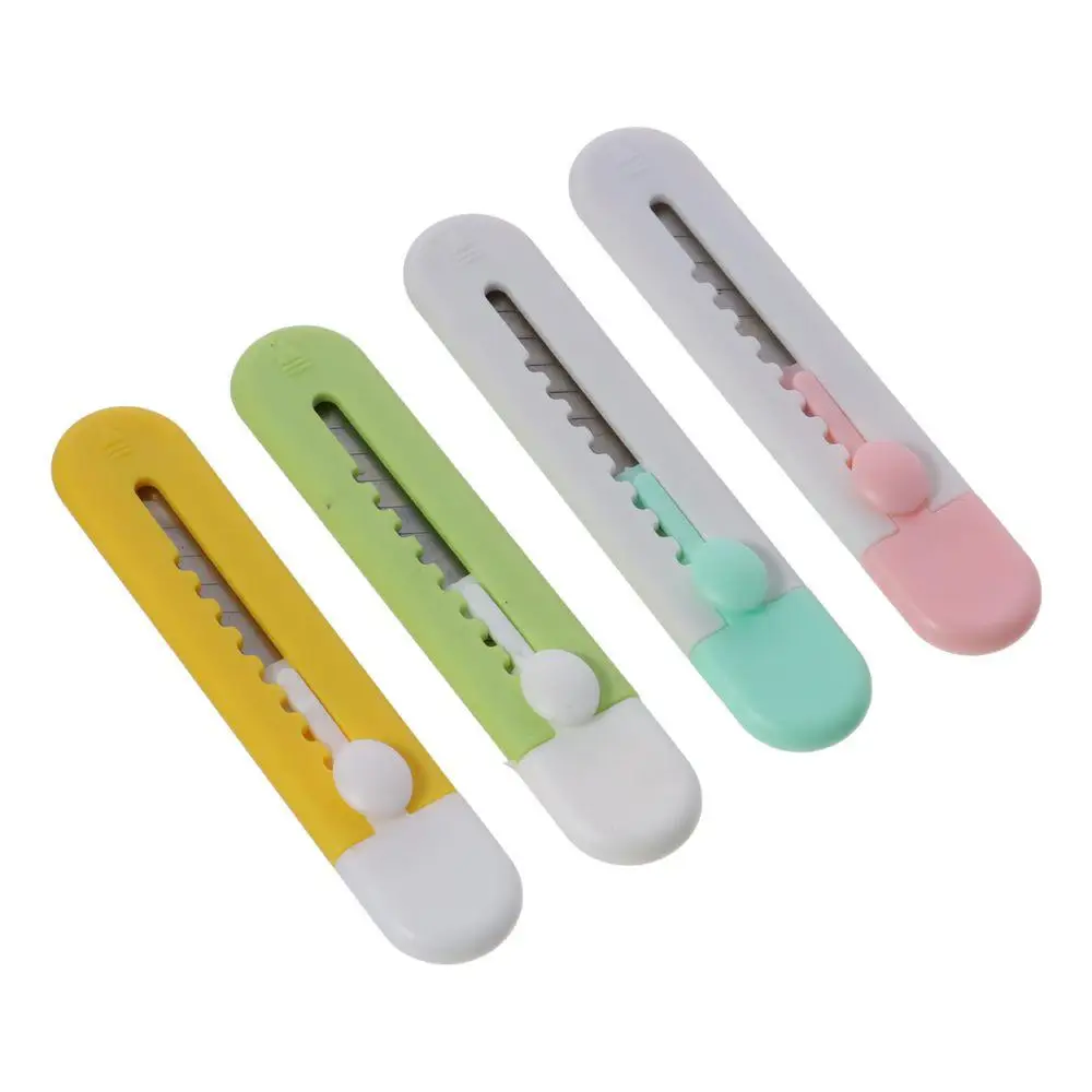 Durable Plastic/Metal Small Box Opener 3.66*0.74 Inch Candy Colored Unboxing Device Cloud Pattern Express Opener Office