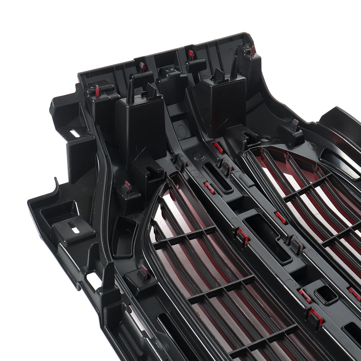 For 2021 2022 2023 Ford Limited Lariat F150 F-150 Front Grille Assembly Front Bumper Upper Grilles Modified Grills Rapid Red D4 - Image 6