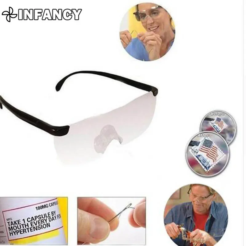 Magnifying glass presbyopic glasses reading magnifier Magnifying Presbyopic Glasses Eyewear Reading 160% Magnification to See More and Better Magnifier Portable