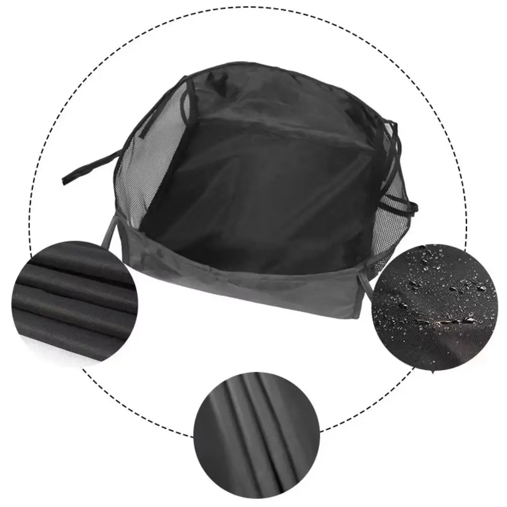 Hanging Under Wheelchair Storage Bag Folding Mesh Stroller Storage Basket Portable Base Storage Under Table Storage Net Walker