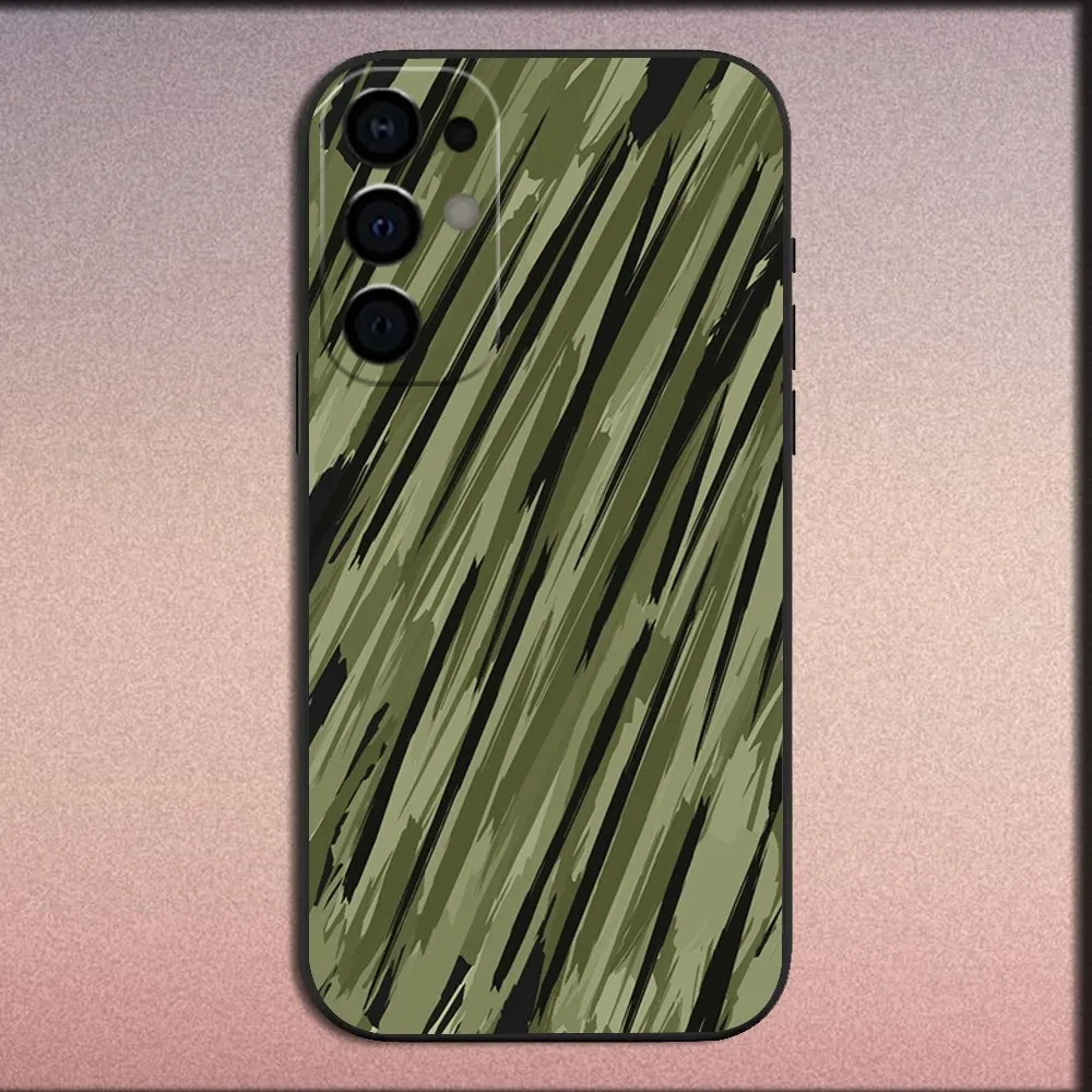 Advanced Camouflage Hexagon Pattern Black Soft Phone Case