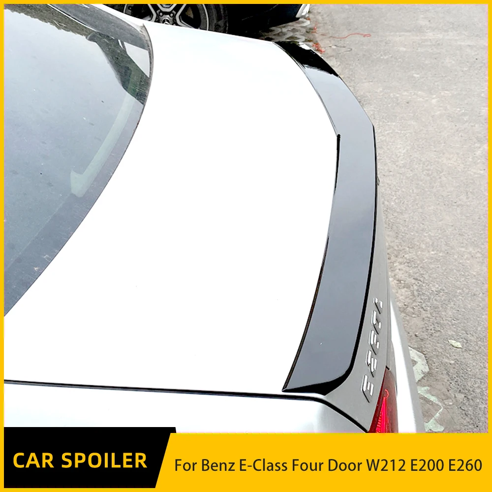 

Задний спойлер для Mercedes Benz E Class W212 E180 E200 E260 E300 E320 седан 4 двери ABS автомобильный спойлер Крылья 2010 - 2016