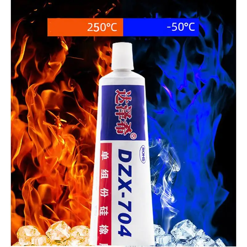 45-100g 704 Fixed High Temperature Resistant Silicone Rubber Insulated Sealing Glue Waterproof Silicone Thermal Conductive silicone glue silicone sealant sealant glue anti leak sealant electrical sealant