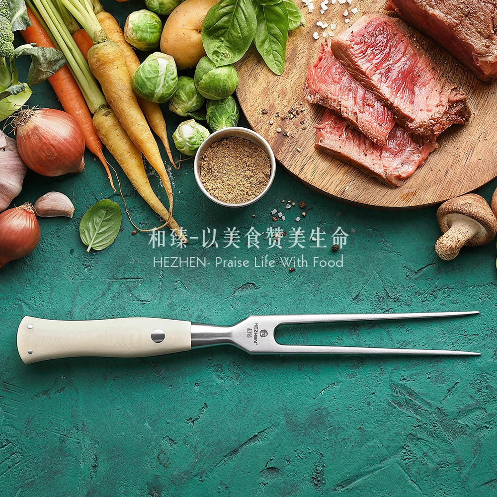 HEZHEN Elegant Series Meat Fork Barbecue Fork Kitchen Tools Kitchen Accessories BBQ Tools