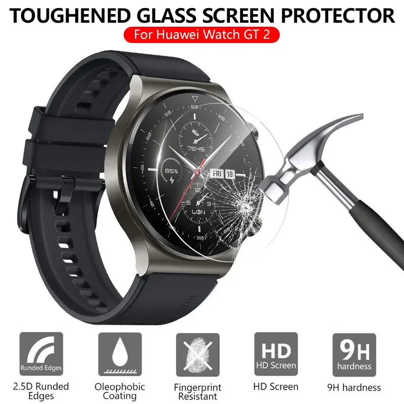 Premium Tempered Glass Screen Protectors - Full Coverage, Anti-Scratch Smartwatch Films (1-5 Pack)