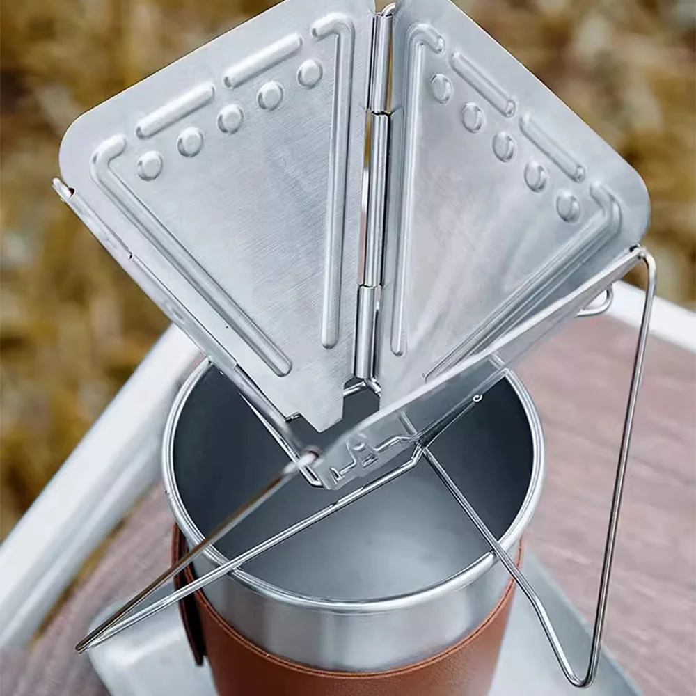 Professional Stainless Steel Camping Coffee Kit -...