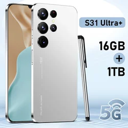 Mobile Phones S31 Ultra 6.8 HD Screen Smart Phone Original 16G+1T 5G Dual Sim Celulares Android Unlocked 72MP 6800mAh S31 Ultra