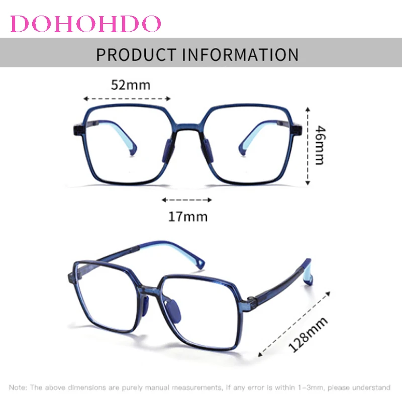 Anti Blue Light Kids Glasses Children Computer Full Frame Glasses Boy Girls Vision Protection Eyeglasses Anti Blue Ray Lens