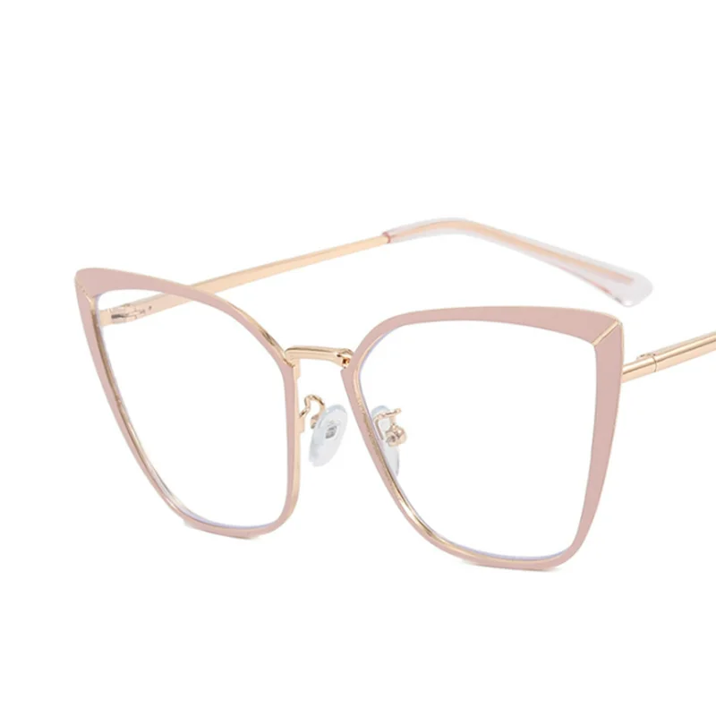 Big Riangular Cat Eyes Frame Clear Lens Glasses Simple Myopia Nerd Spectacles Degree -0.5 -1.0 -2.0 -3.0 -4.0 to -6.0 3