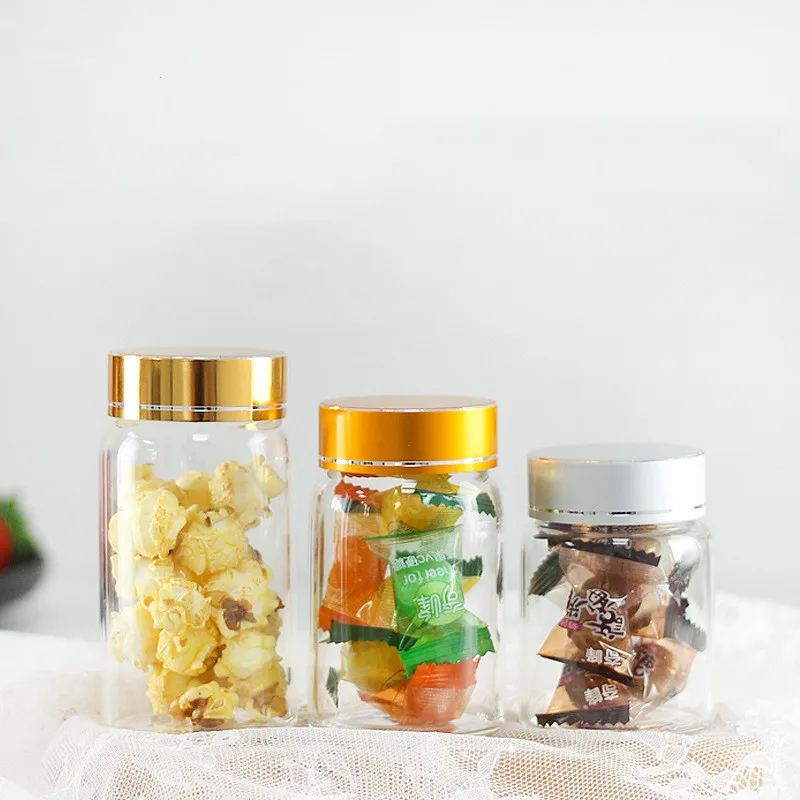 100-360ml Orgnizer Glass Airtight Canister Kitchen Storage Bottles Jar Sealed Food Container Ginger Cereal Dispenser Stash Cans 2