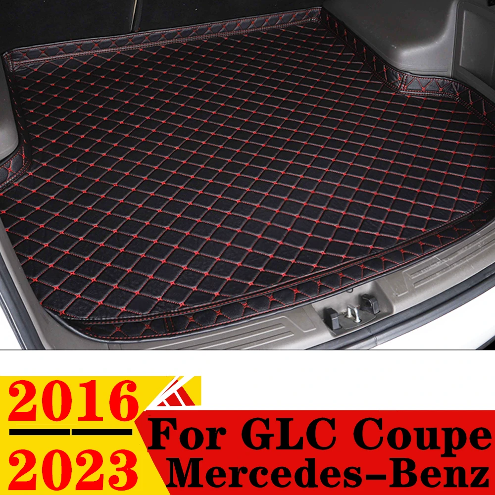 

Высококачественный коврик для багажника автомобиля для Mercedes-Benz GLC Coupe 2023 2022 2021 2020 2019 2018 2017 2016 XPE Задняя подкладка для груза