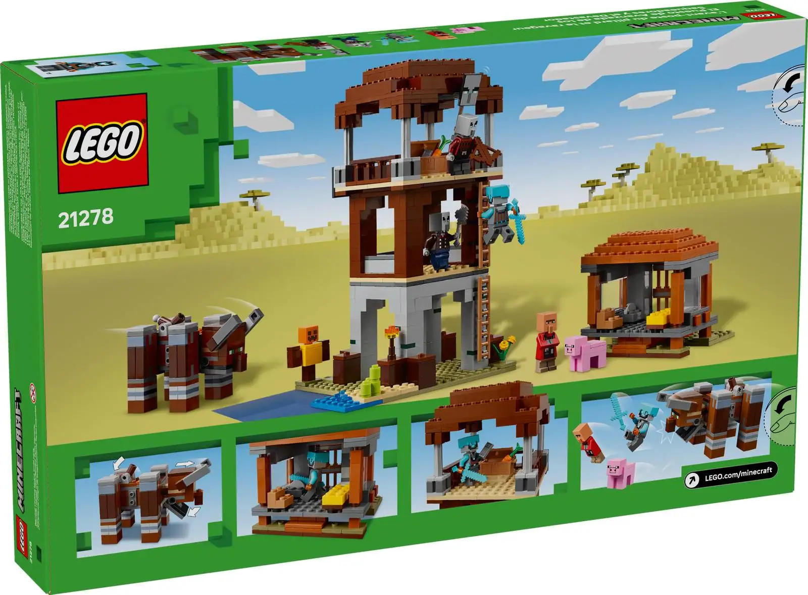 LEGO® Minecraft® The Pillager Outpost and Ravager 21278 Adventures