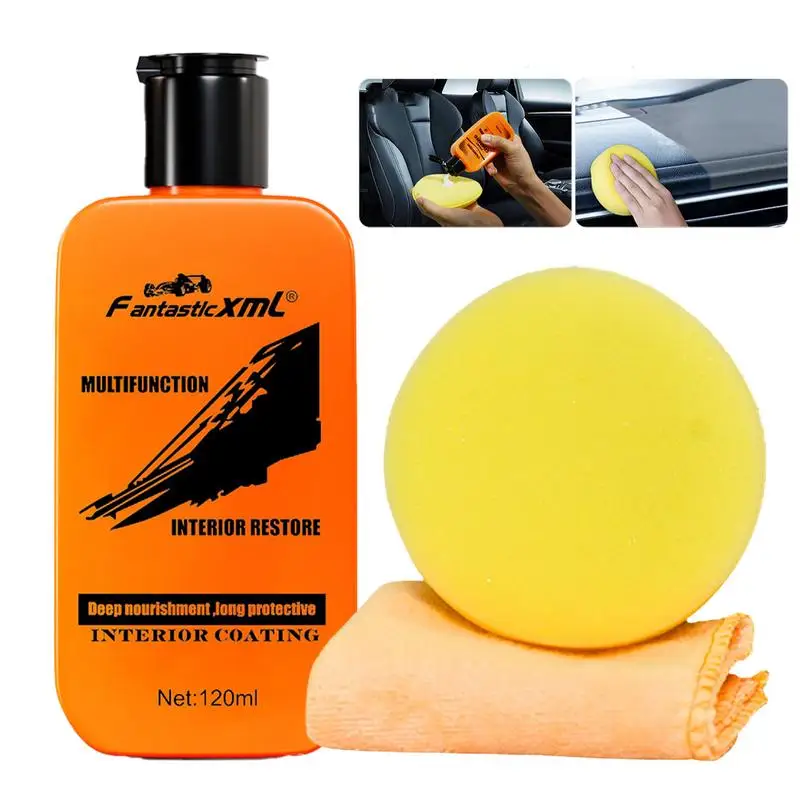 

Car Interior Cleaner Car Restorer Cream Auto Detailing Refurbishment Paste Decontamination Restore Shine Maintenance Wax For Car