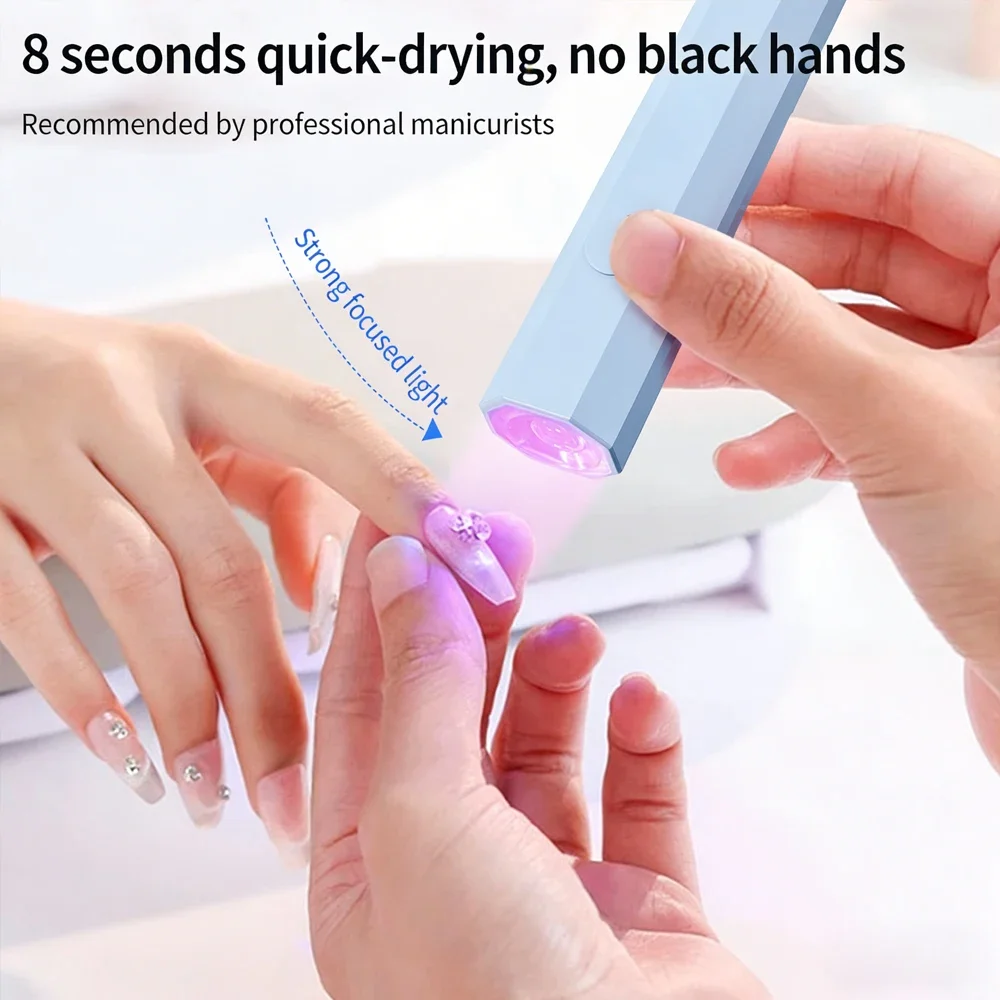 타이머 기능이 있는 UV LED 네일 램프, 조절 가능한 브래킷 베이스와 LED 표시등, 빠른 경화 및 젤 네일용 전문 네일 건조기