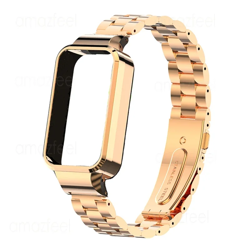 Stylish Stainless Steel Case & Strap