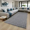 Faux Rabbit Fur Carpet Living Room Fluffy Soft Area Rug Rectangle Fuzzy Bedroom Machine Washable Shaggy Nursery 3d Bubble Rug 2