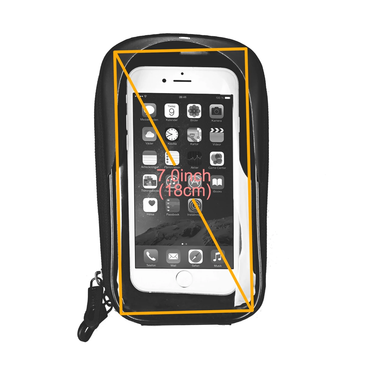Bicycle Bag Front Bag Handlebar Mobile Phone Horizontal Mountain Road Bike Riding Accessories