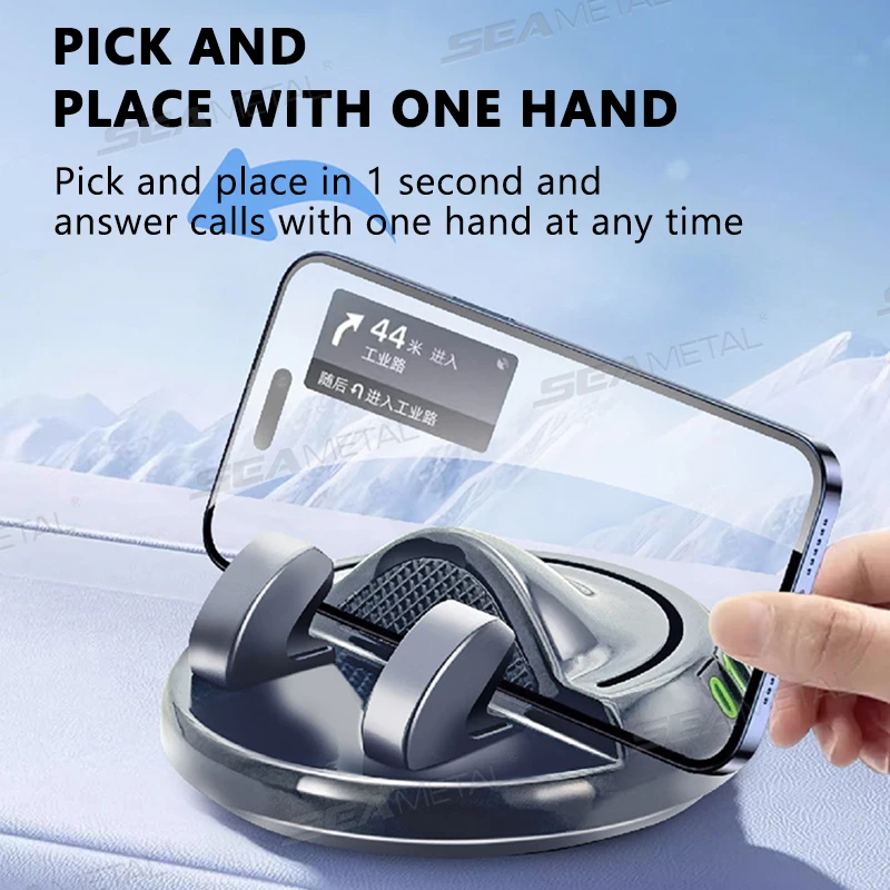 Plastic Car Phone Mount 360 Degree Rotatable Dashboard Holder