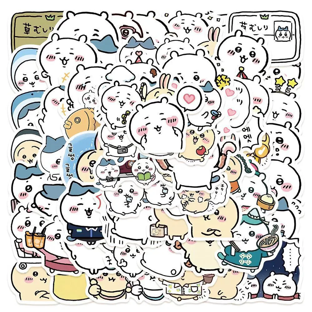 60/100pcs Cute Chiikawa Stickers Cartoon Kawaii Anime Decals For Kids Laptop Luggage Scrapbook Water Bottle Stickers Kids Toys 6
