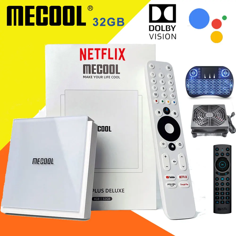 MECOOL KM2 Plus Deluxe Android TV Box Netflix Certifié