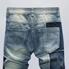 Denim Set Men Loose Denim 2Pcs Set Long Sleeve Single Breasted Jackets Full Length Pant Denim Set Spliced Denim Jacket And Jeans 5