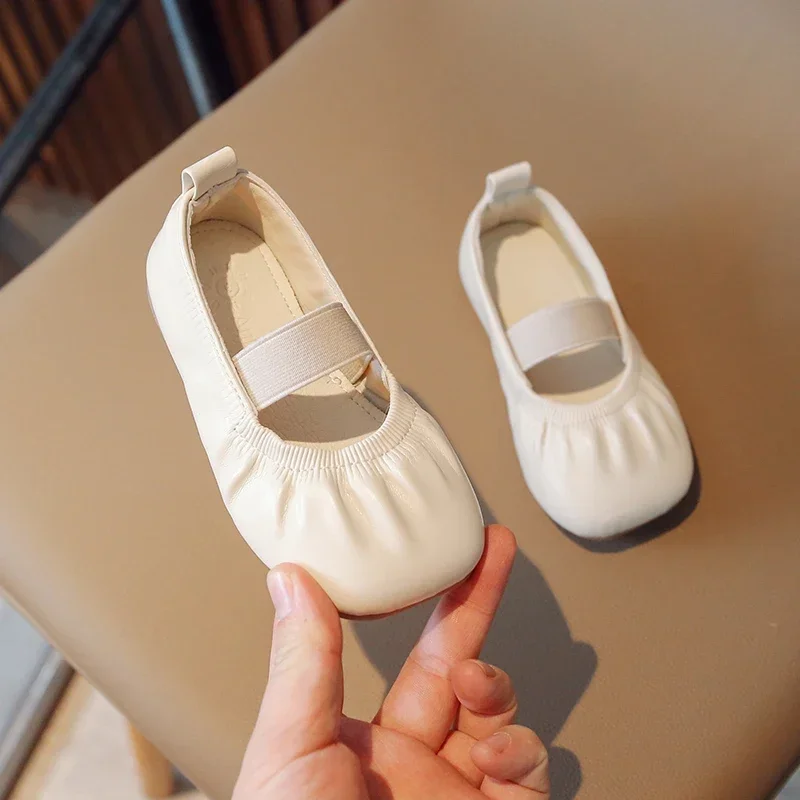 Baby Girls Leather shoes girls shoes girls flats Comfortable Children Lightweight Soft-soled Flat Shoes Spring Autumn Kids Princess Size 23-34
