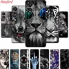 For TCL 505 Phone Case Cover Lion Wolf Tiger Black Silicone Soft Back Cover Case For TCL 505 Case Funda Para For TCL505 Shell 1