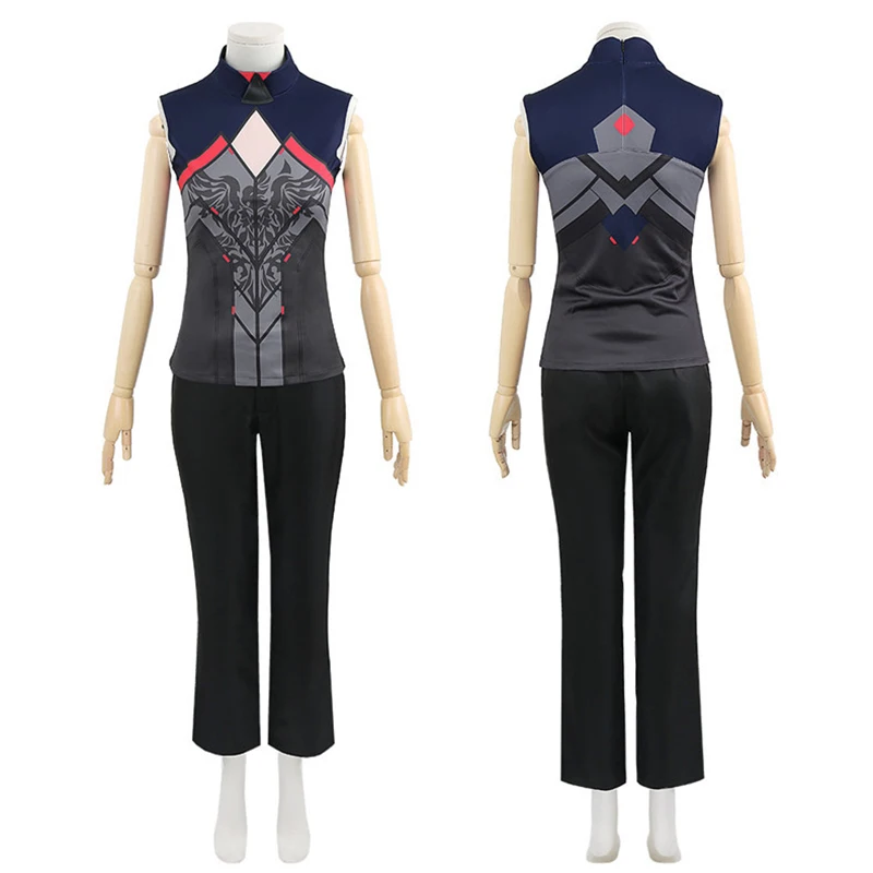 NIJISANJI Lauren Iroas VTuber Cosplay Costume with Wig for Adults (Unofficial)