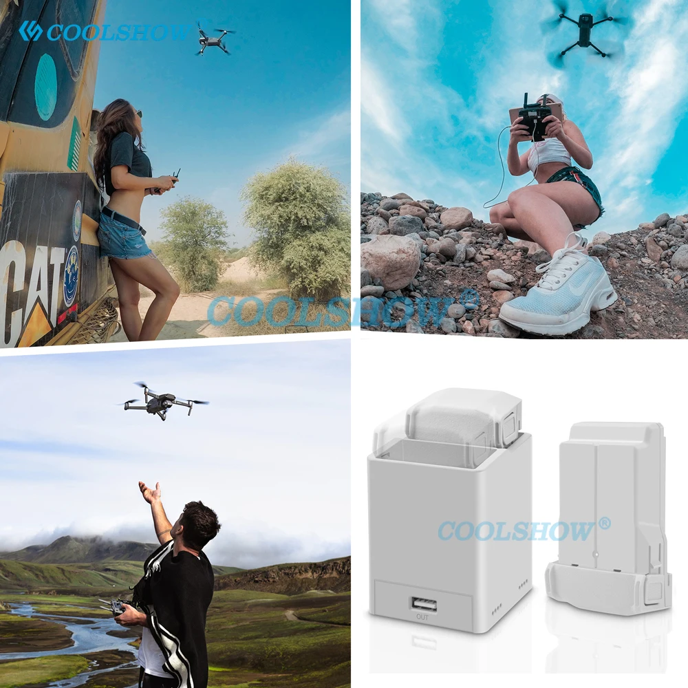 Lot Batteries DJI Drone - 1 à 4 Batteries + Chargeur, Accessoires