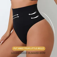 Flarixa taille haute tongs sans couture femmes culottes string Lingerie ventre contrôle façonnage ceinture Shaper sous-vêtements 6