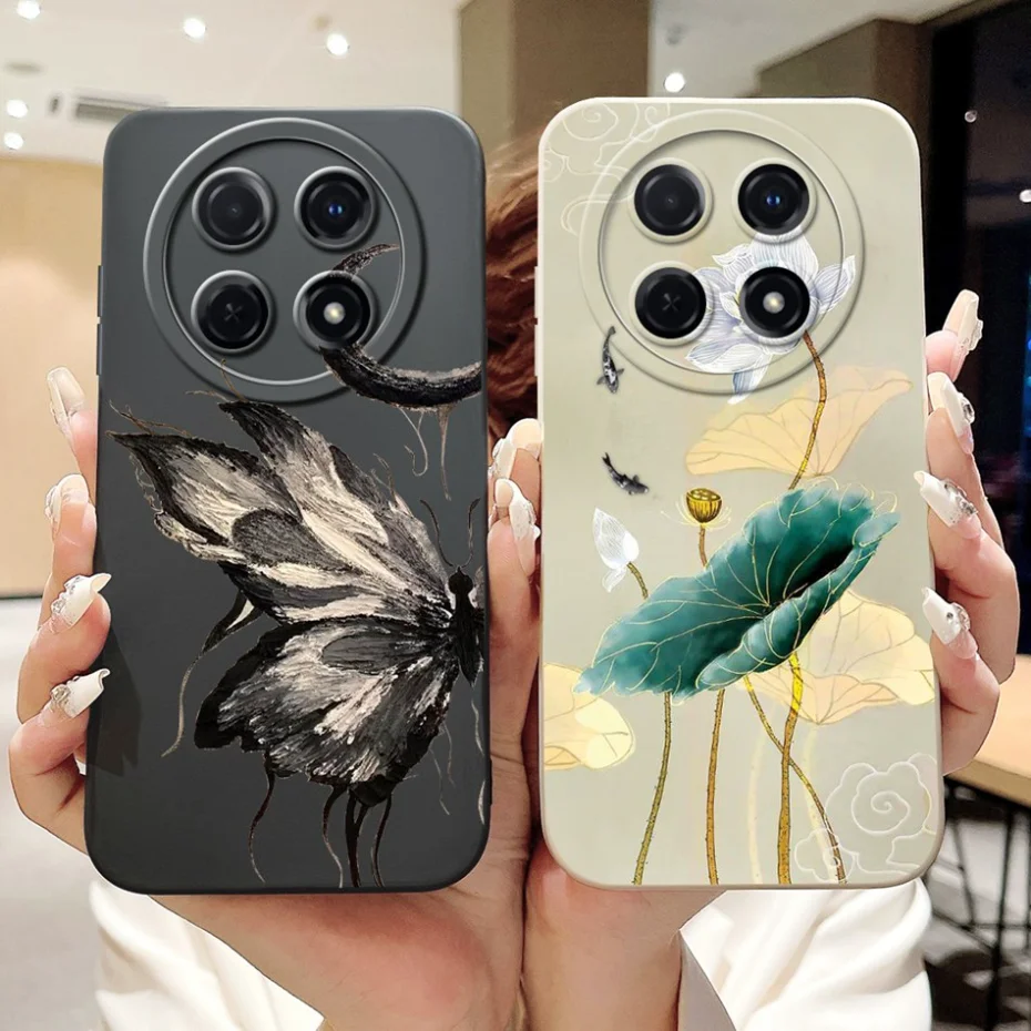 Soft Silicone Shockproof Phone Case - Beautiful Floral Design