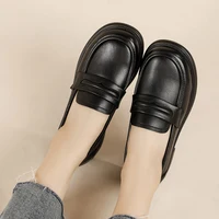 Women's Casual Loafers Slip On Leather Shoes Lightweight Walking Shoes Moccasins Classic Penny Loafer Flats Boat Shoes - Image 6