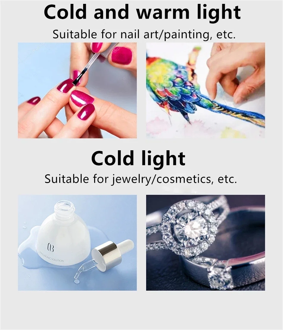 Monopod Mount Bracket with LED Ring Flash Light Lamp Tabletop Stand Tripods for Nail Art with Mobile Phone Holder Light Stand