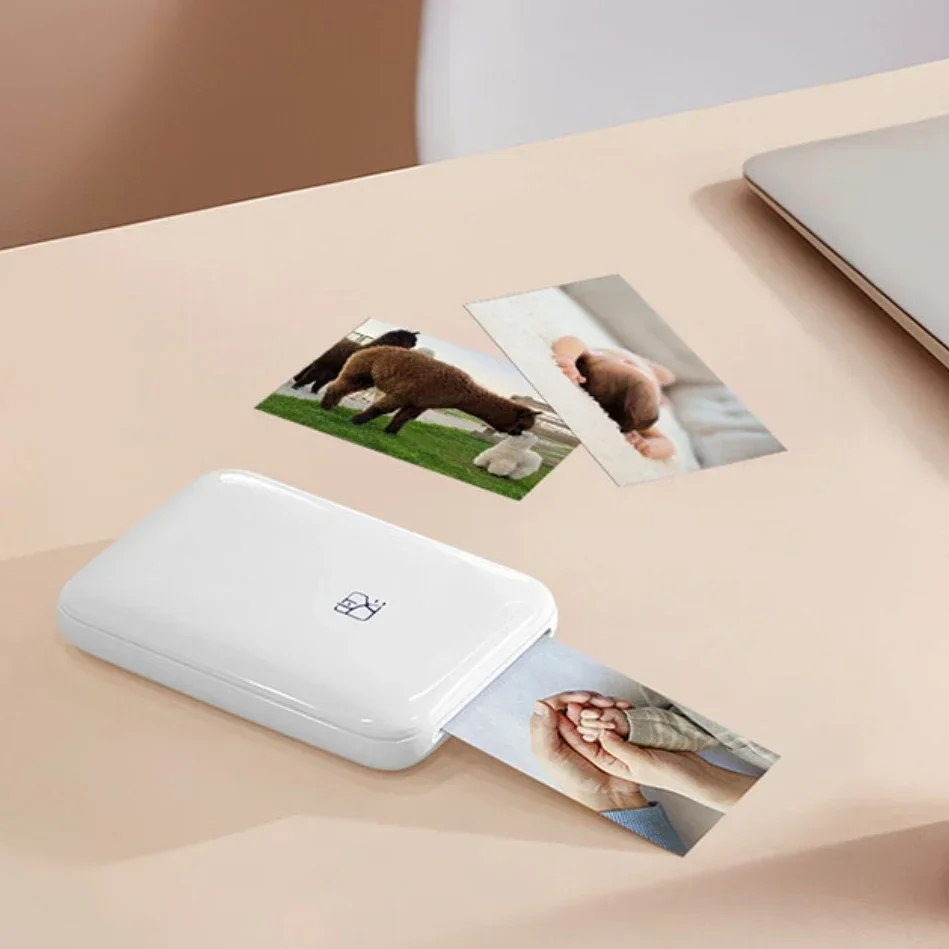 GlowMartHPRT MT53 with 20 sheets of photo paper Dye-sublimation photo printer Digital Zink technology for mobile phones