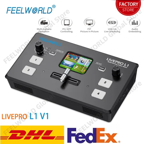 FEELWORLD LIVEPRO L1 V1 비디오 스위처로 전문적인 라이브 스트리밍 세계로의 여행 추천