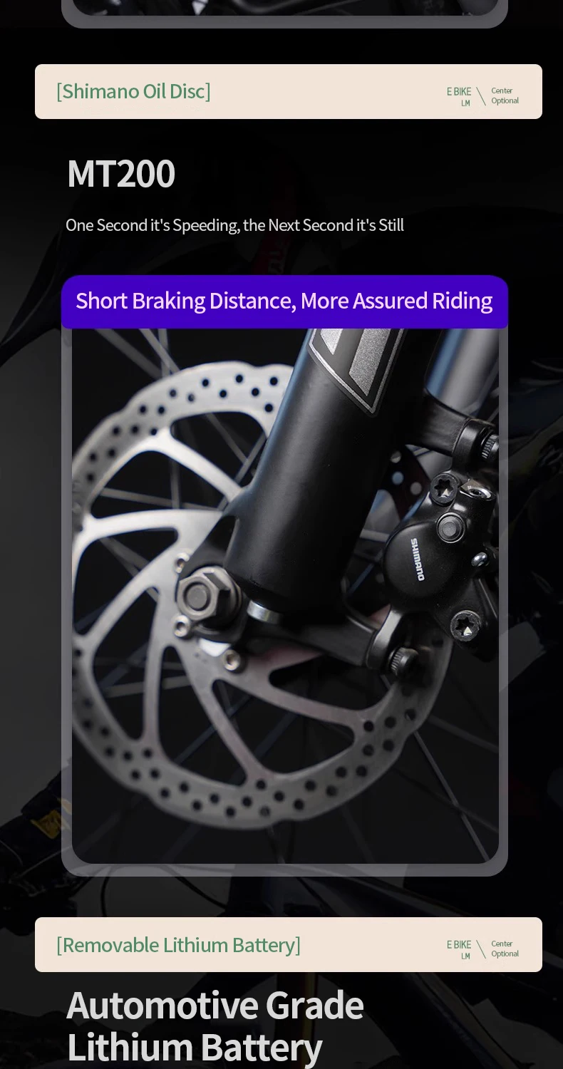 Bicicleta eléctrica 48V 15Ah 400W Motor aleación de aluminio bicicleta eléctrica de montaña batería de litio extraíble viajero urbano adultos Ebike