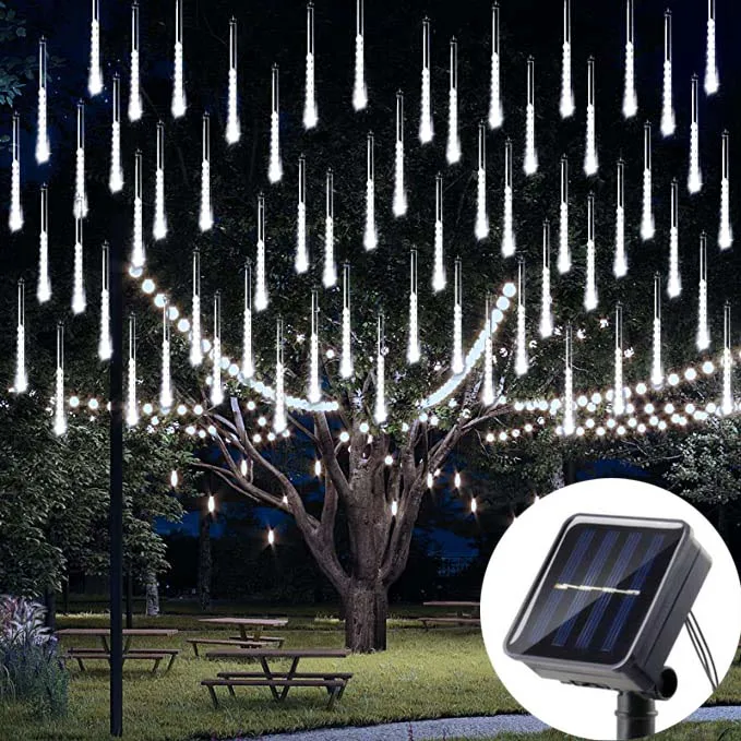 

30cm solar Led Light Outdoor Meteor Shower Rain Lights Waterproof Garden Decor Outdoor Street Garland New Year Christmas Decor