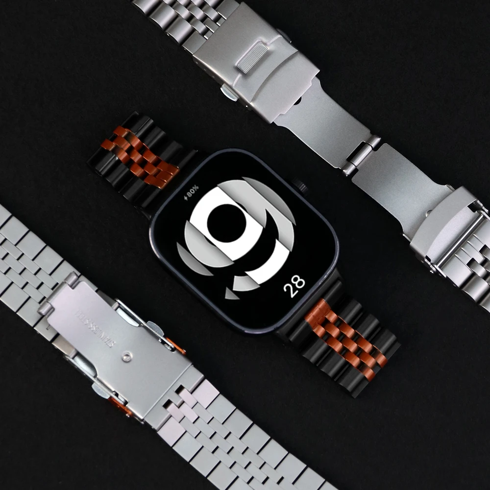 Stainless Steel Business Bracelet for Smartwatch - Metal Wristband Strap